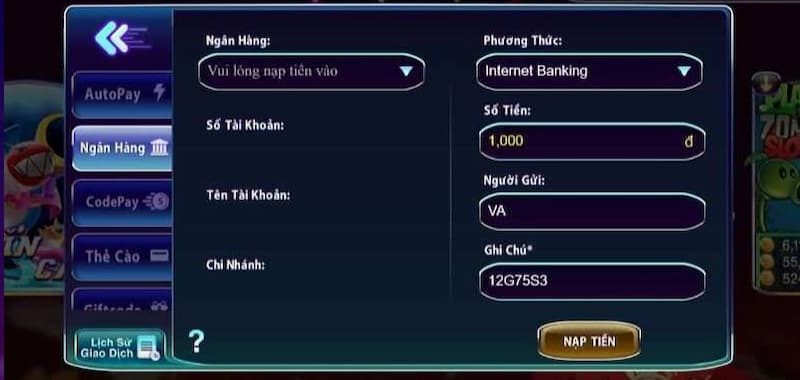 Nạp tiền 789club Lưu ý khi thực hiện Nạp tiền 789club